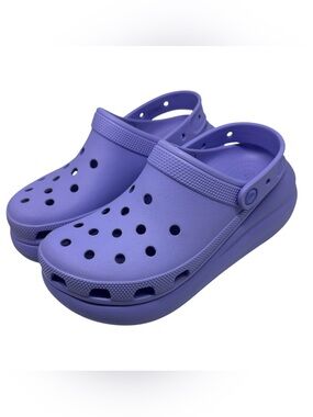 Crocs Classic Crush Platform Chunky Purple lavender Clog  Size 10